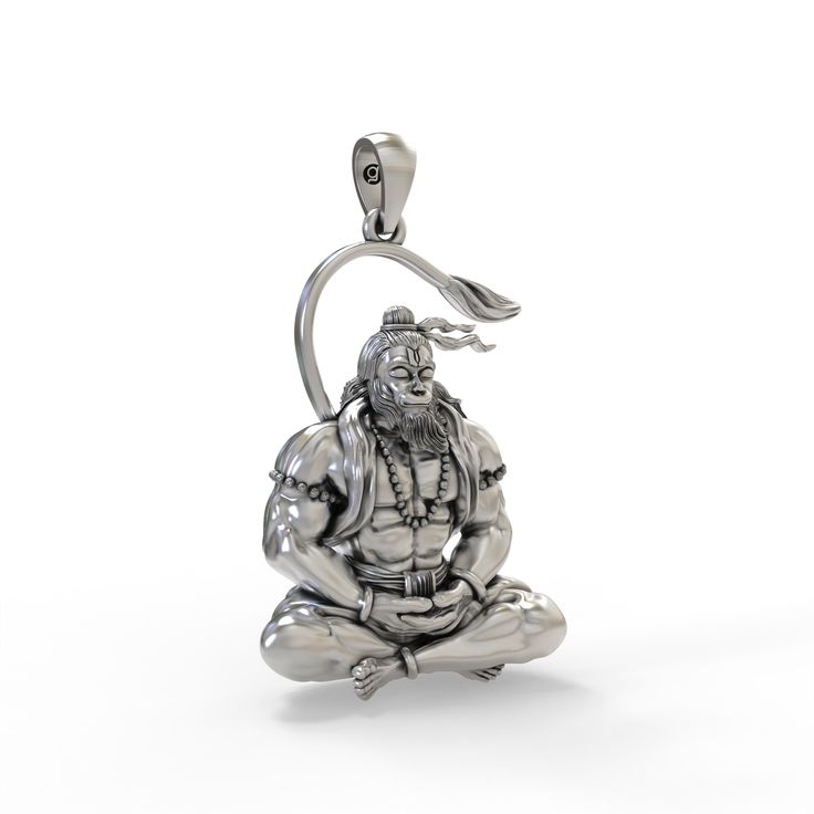 Elegant 925 Silver Hanuman Ji Pendant – Honor & Tradition Combined