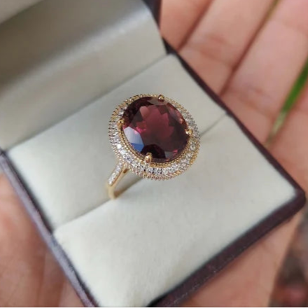 Soft & Stunning: Pink Tourmaline 18K Gold Ring for Every Occasion