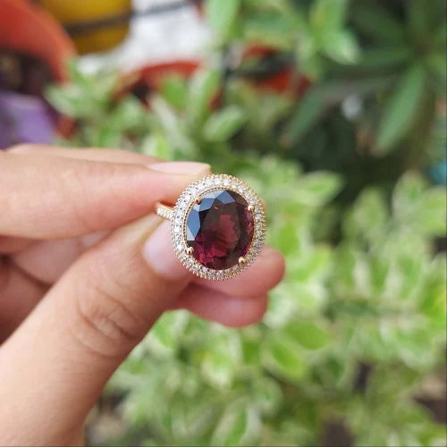 Soft & Stunning: Pink Tourmaline 18K Gold Ring for Every Occasion
