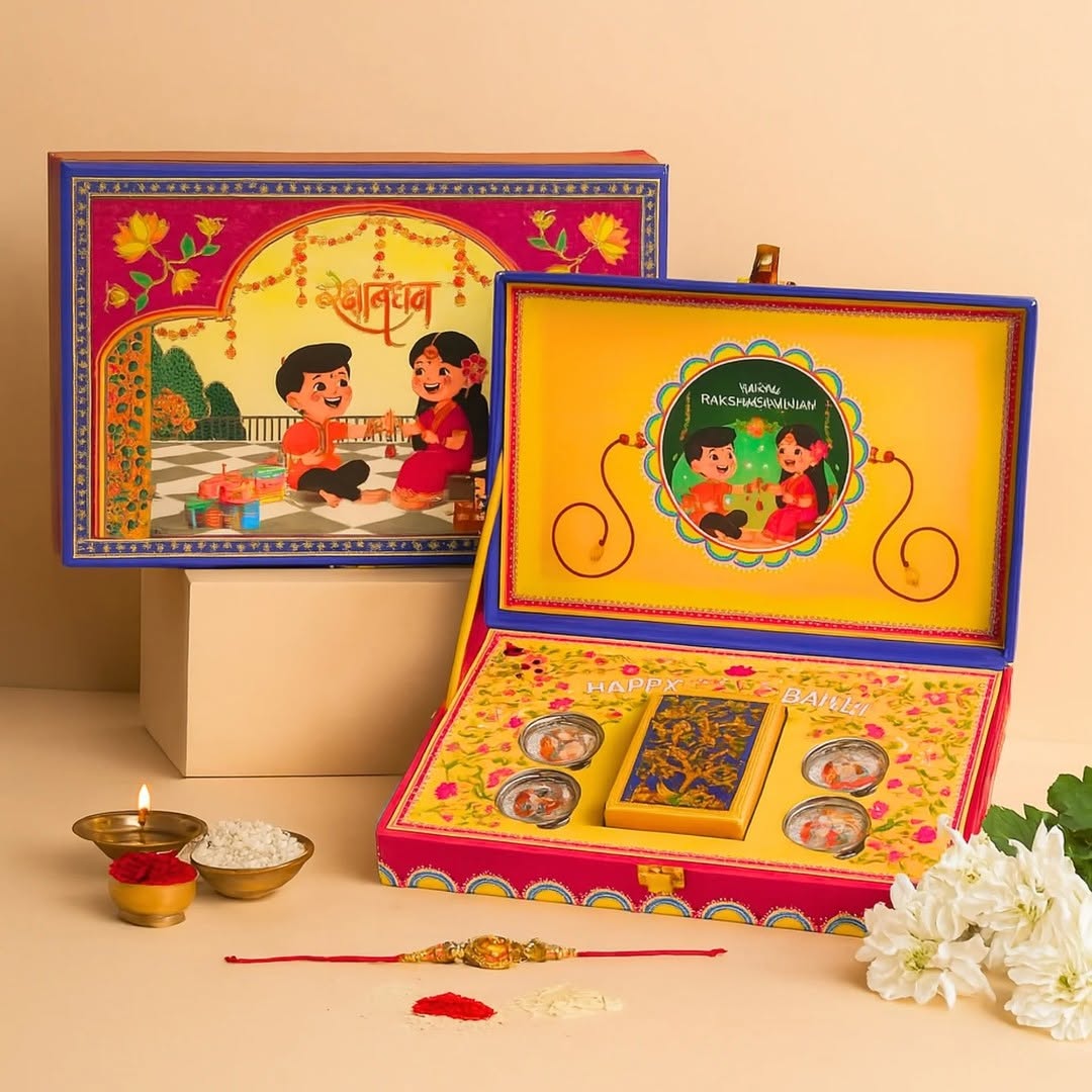 Make Rakhi Memorable: Pure Silver Coin Set in a Premium Musical Gift Box For Your Dearest Sister 💗