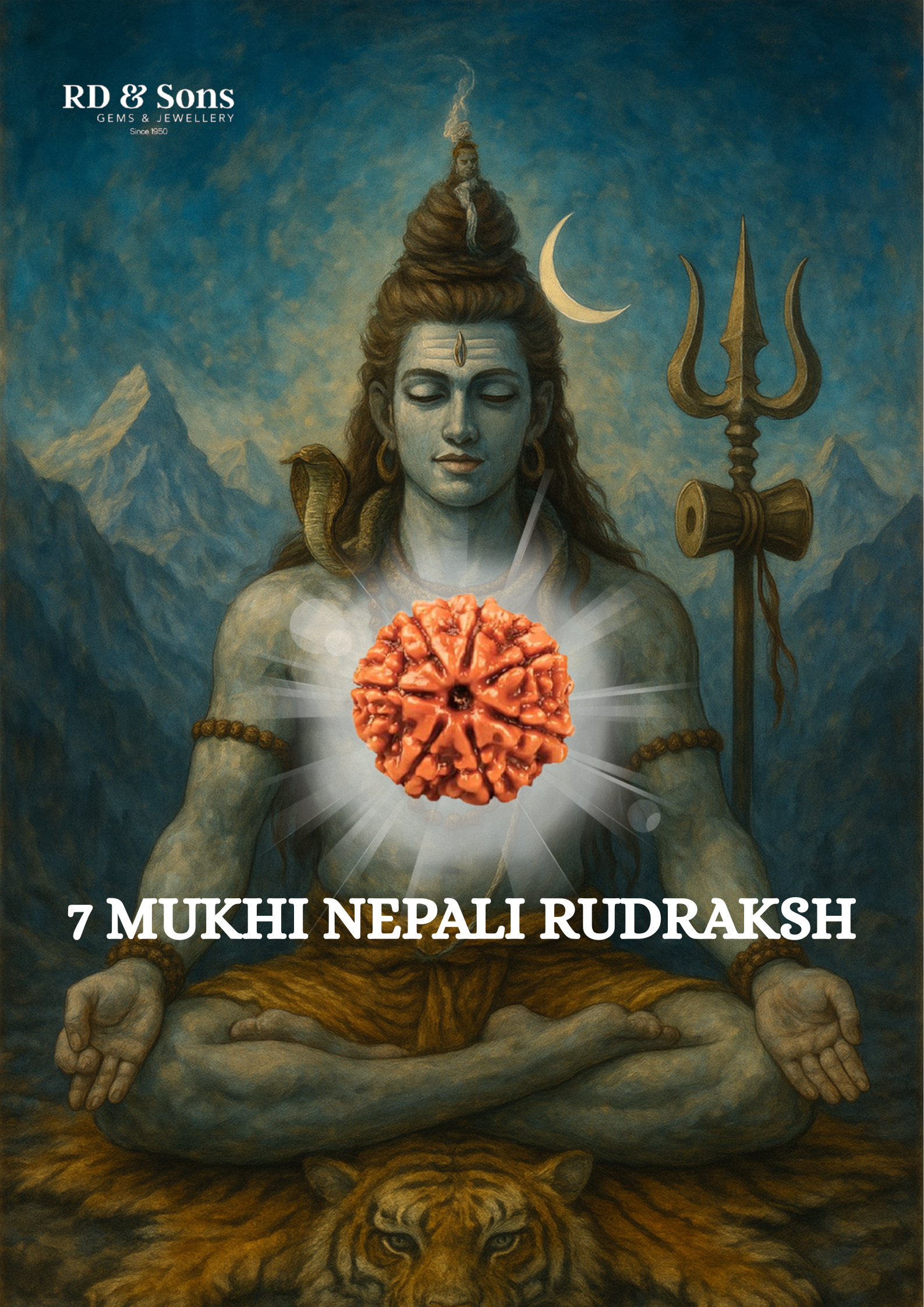 Natural  & Authentic 7 Mukhi Nepali Rudraksh