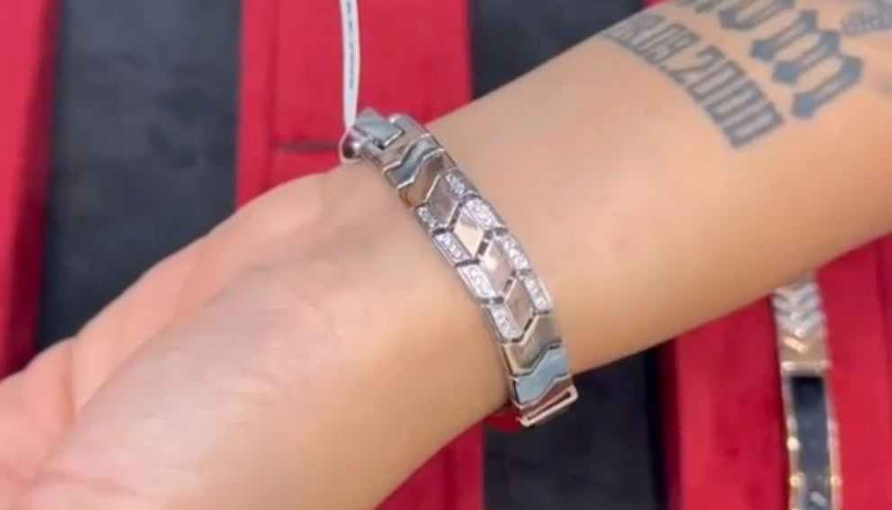 Dual Tone 925 Sterling Silver Watch for Men & Women | Lightweight 20g Silver Wrist Watch |