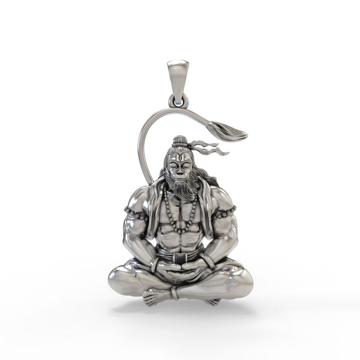 Elegant 925 Silver Hanuman Ji Pendant – Honor & Tradition Combined