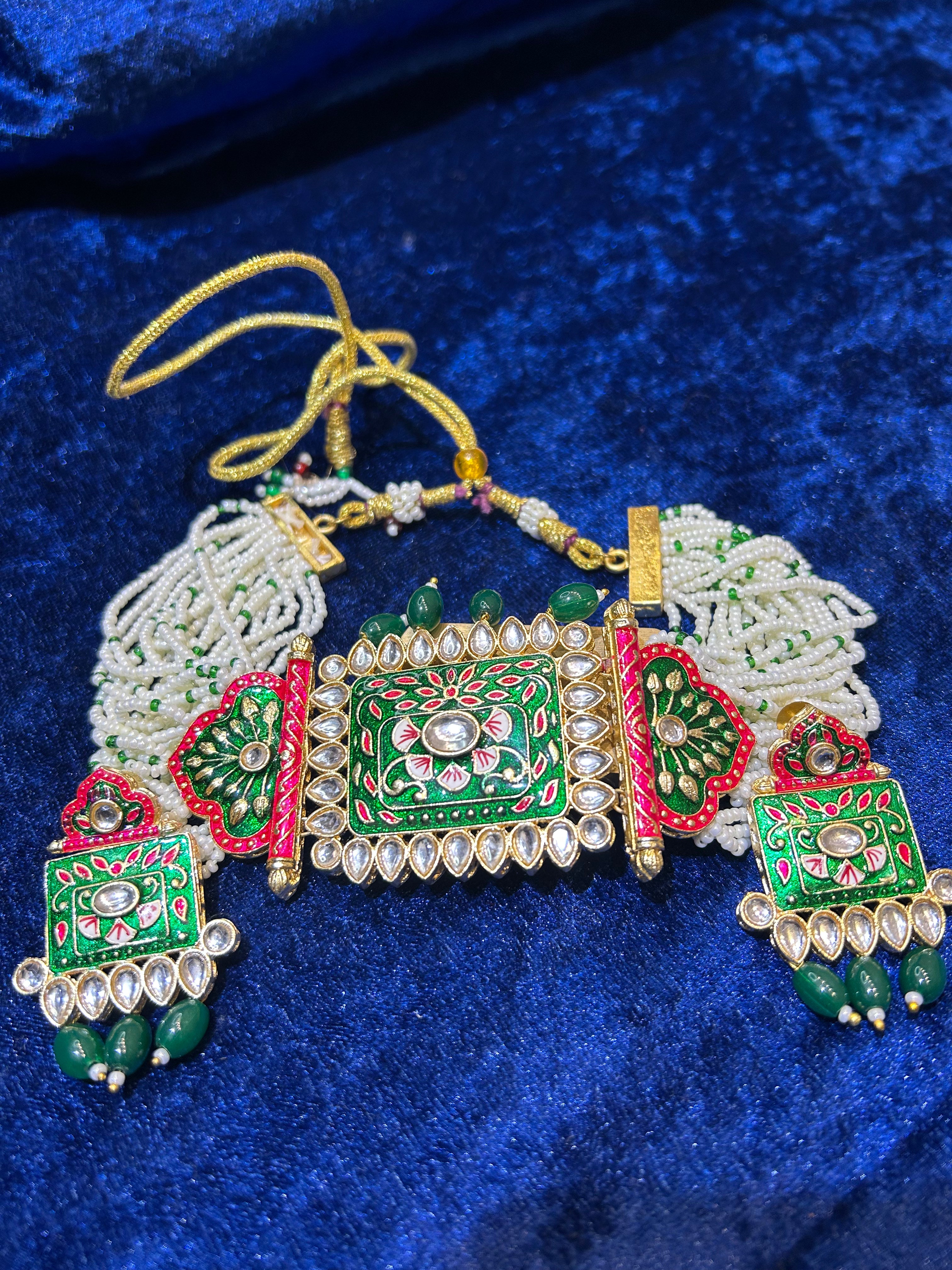 Traditional Rajasthani Jewelry Set – Handcrafted Beauty with Heritage Soul