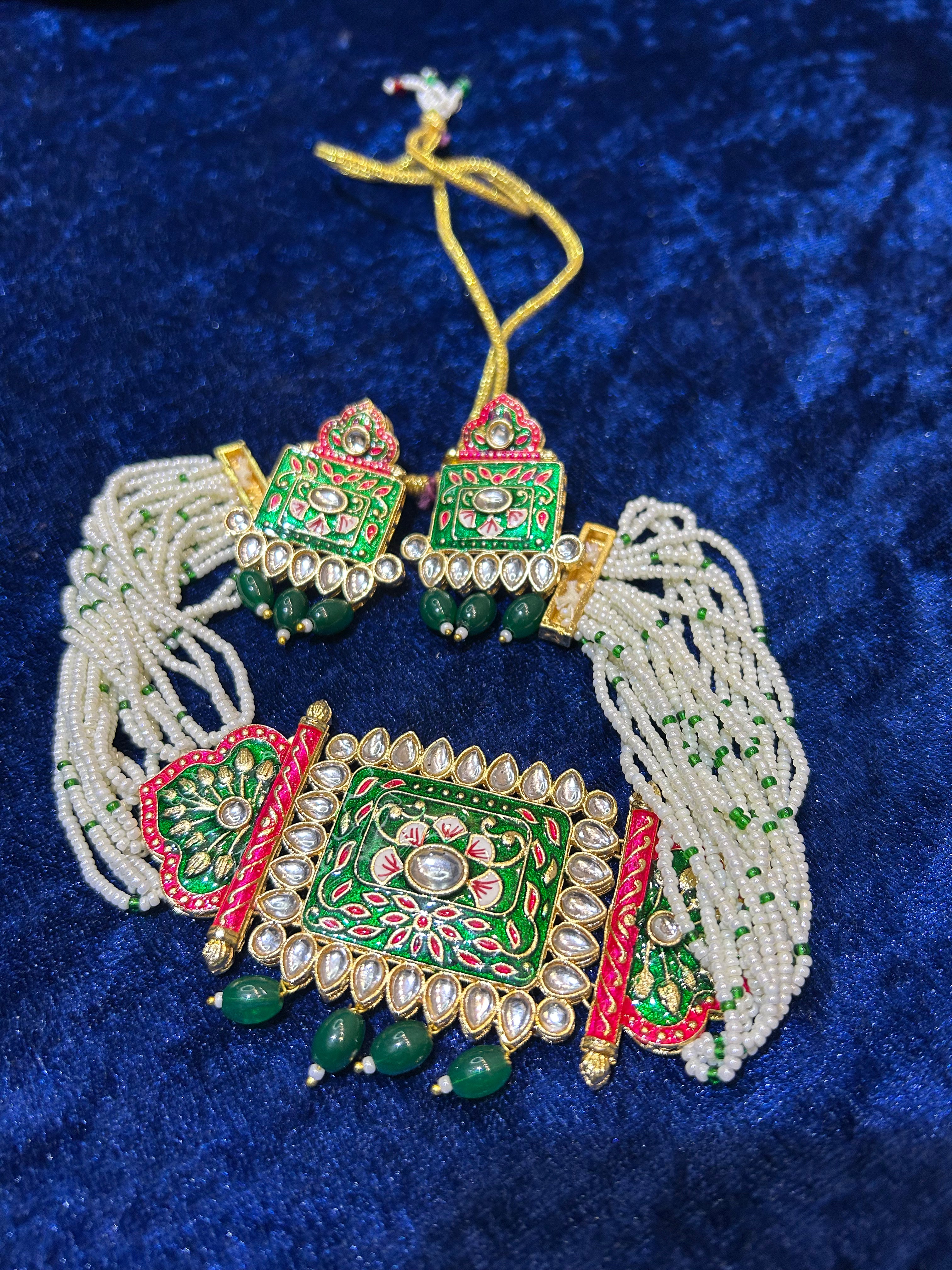 Traditional Rajasthani Jewelry Set – Handcrafted Beauty with Heritage Soul
