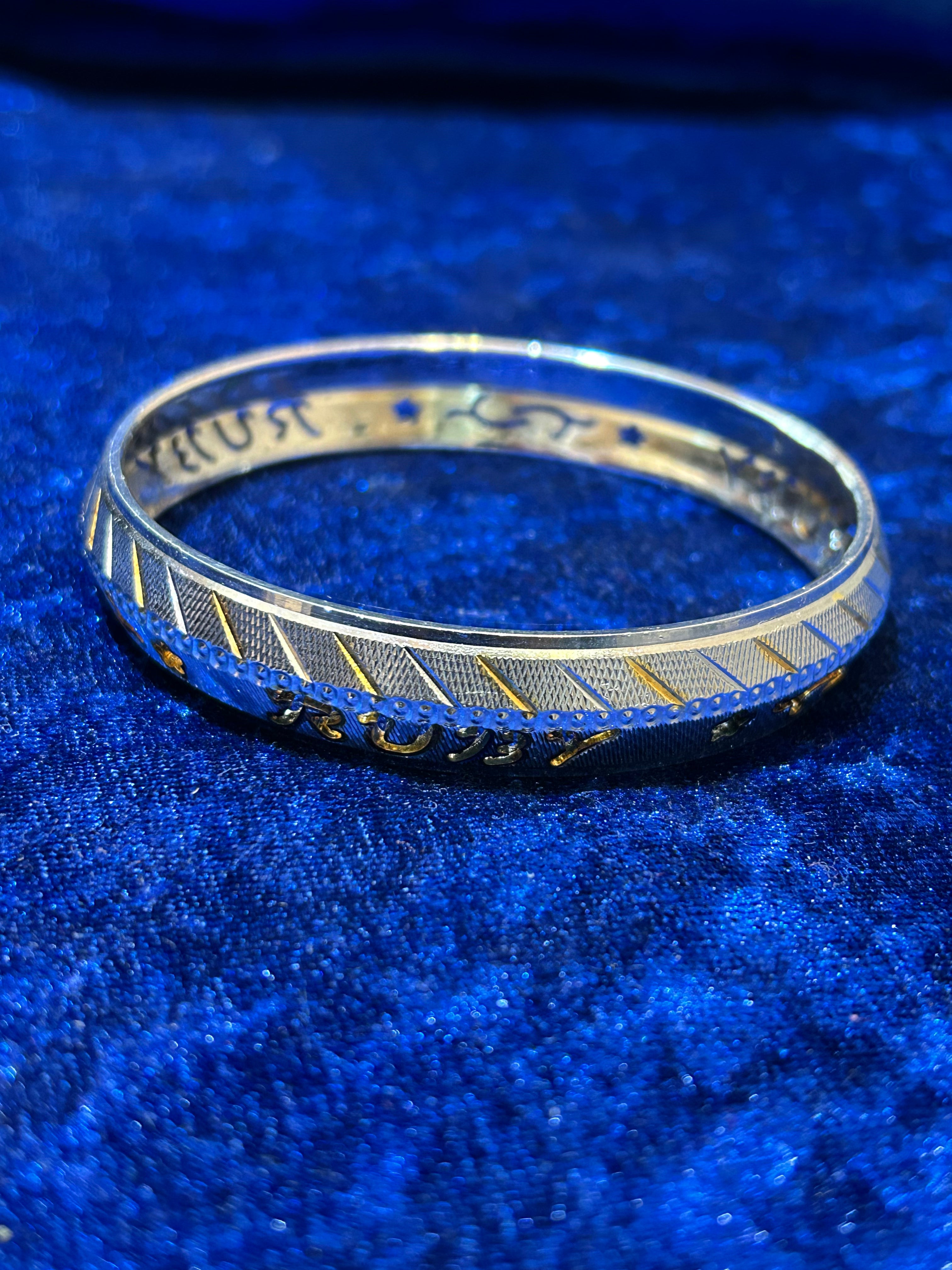 Customizable Pure Silver Kada for Men – Personalize Your Style