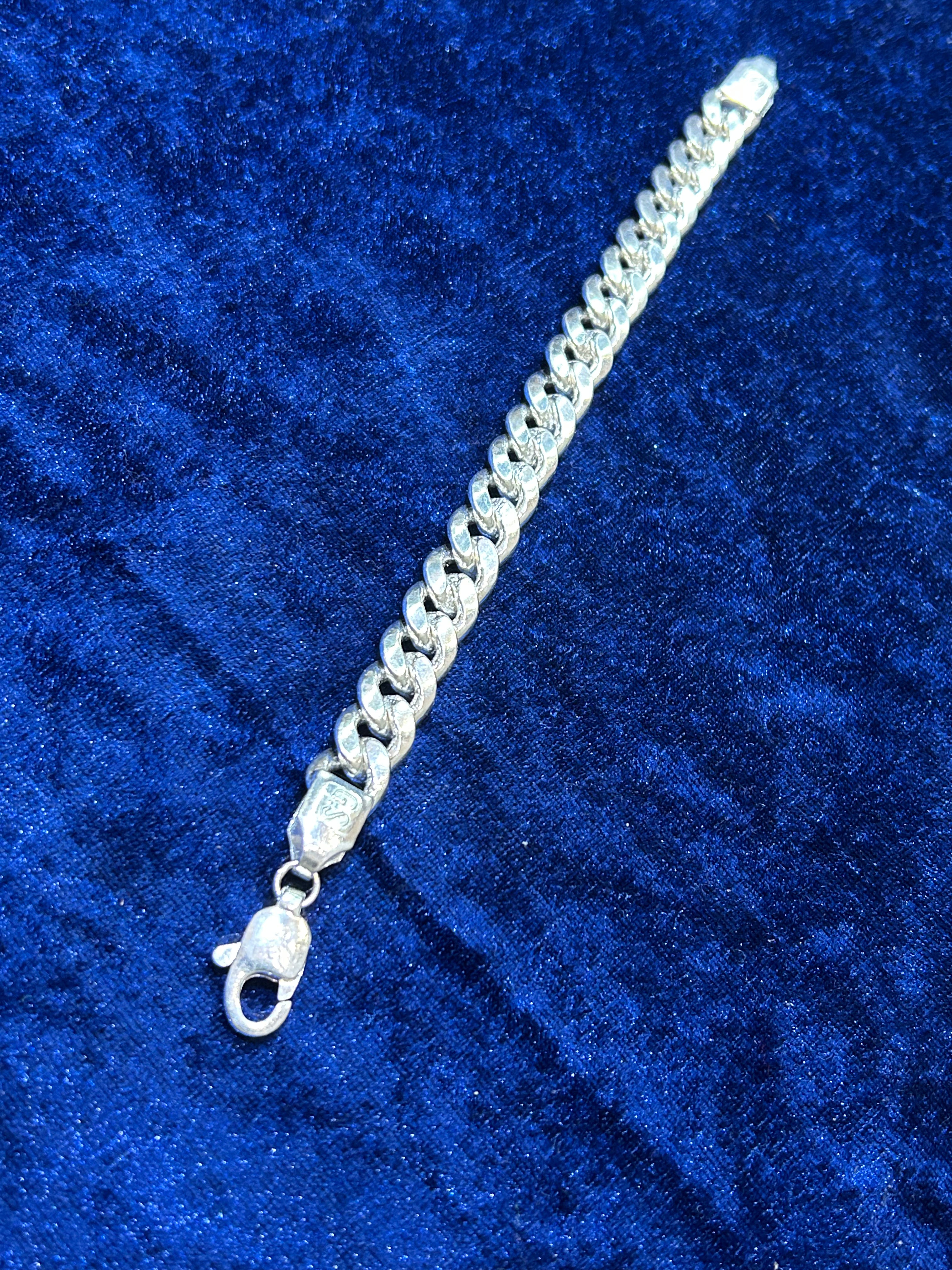 Classic Pure Silver Bracelet for Men – Timeless Strength
