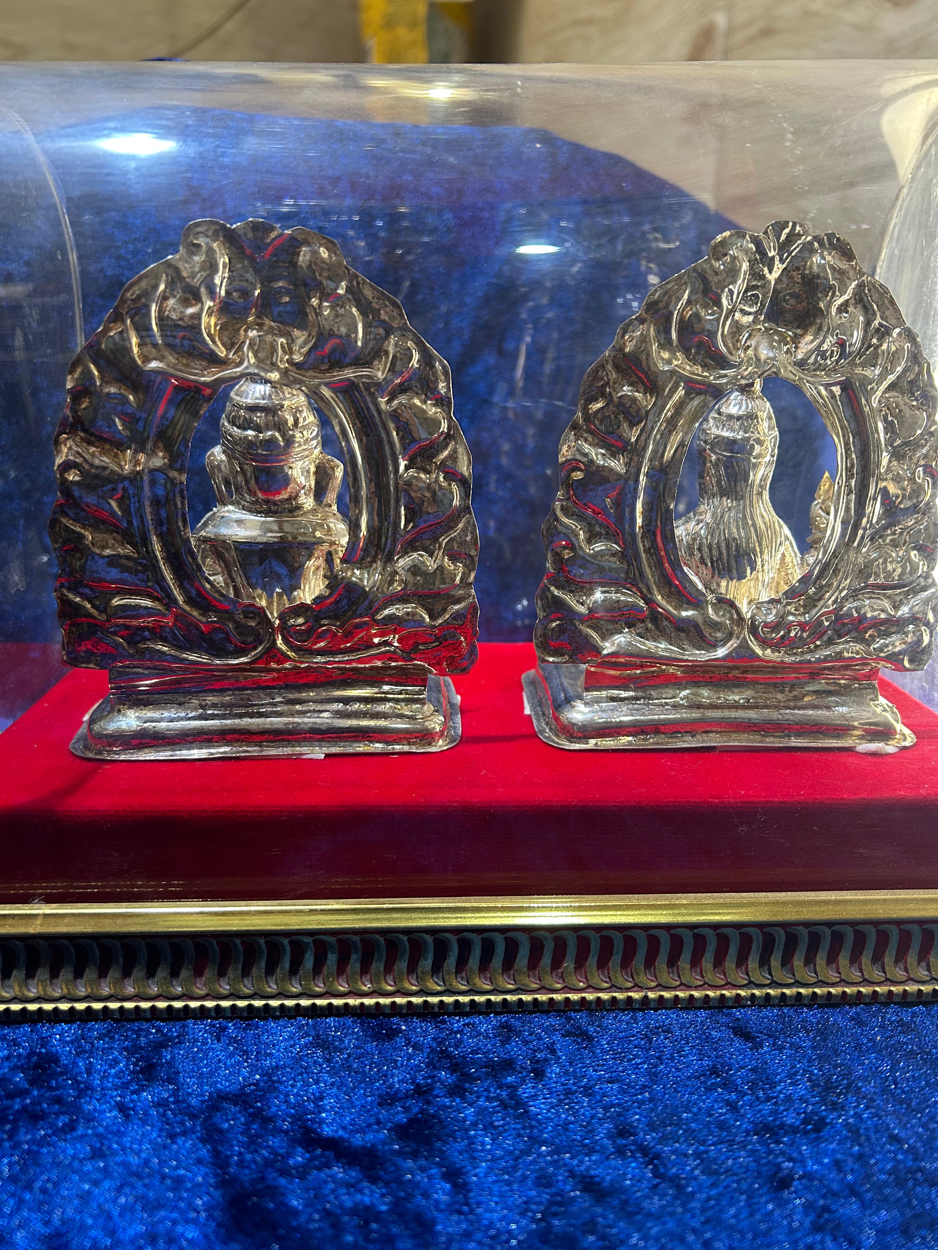 Laxmi Ganesh Idol in Silver – Traditional Elegance for Every Home
