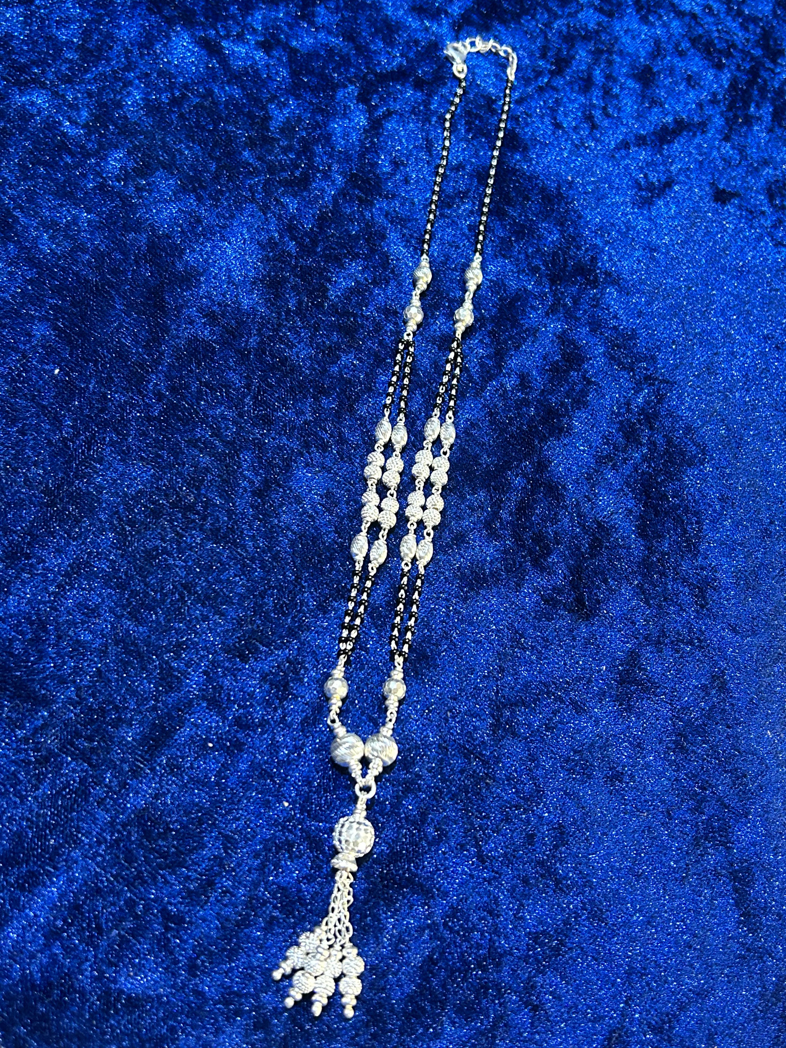 Elegant Pure 925 Silver Mangalsutra Necklace — Timeless Tradition for Women   2/2