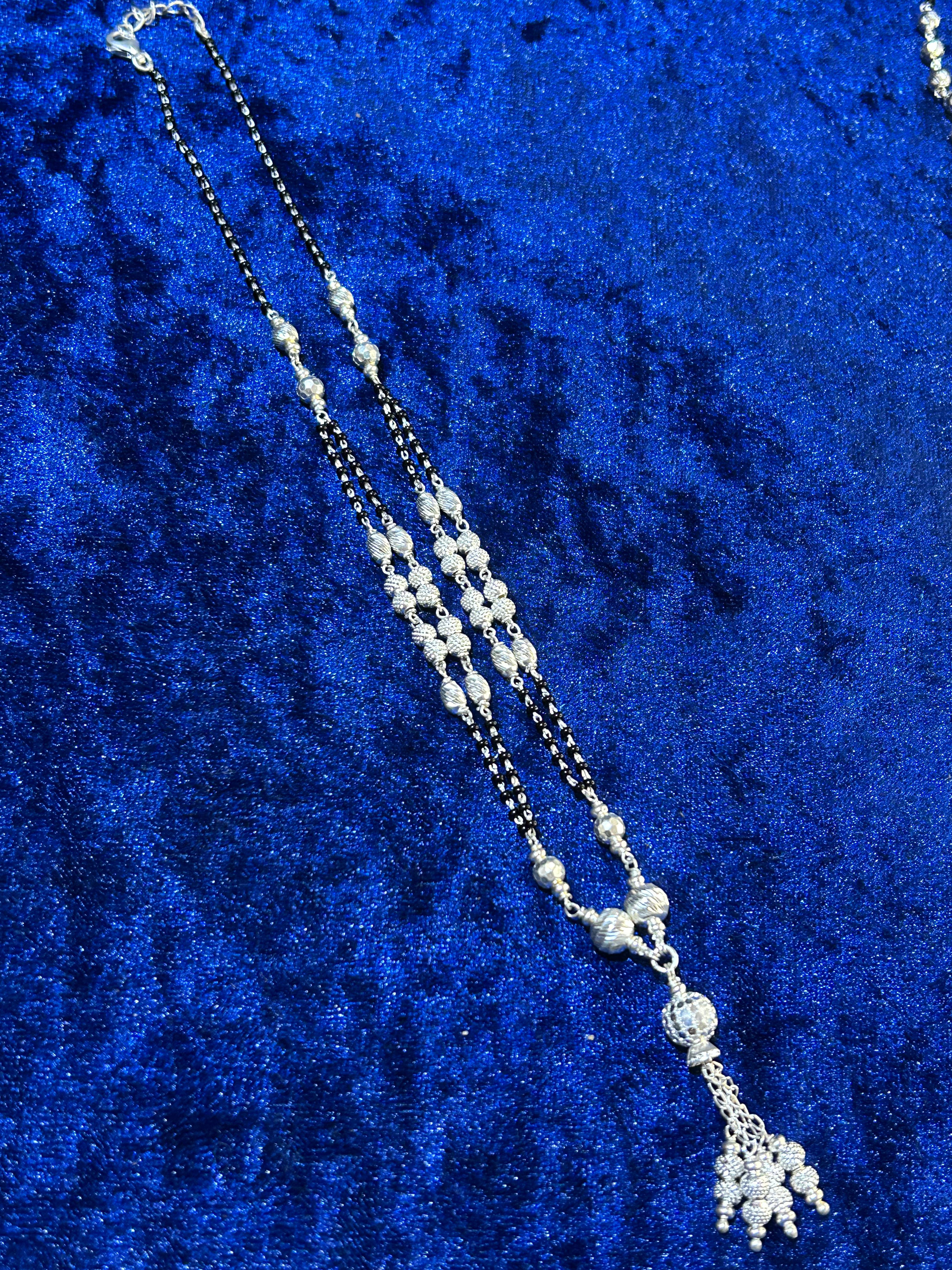 Elegant Pure 925 Silver Mangalsutra Necklace — Timeless Tradition for Women   2/2