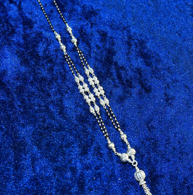 Elegant Pure 925 Silver Mangalsutra Necklace — Timeless Tradition for Women   2/2