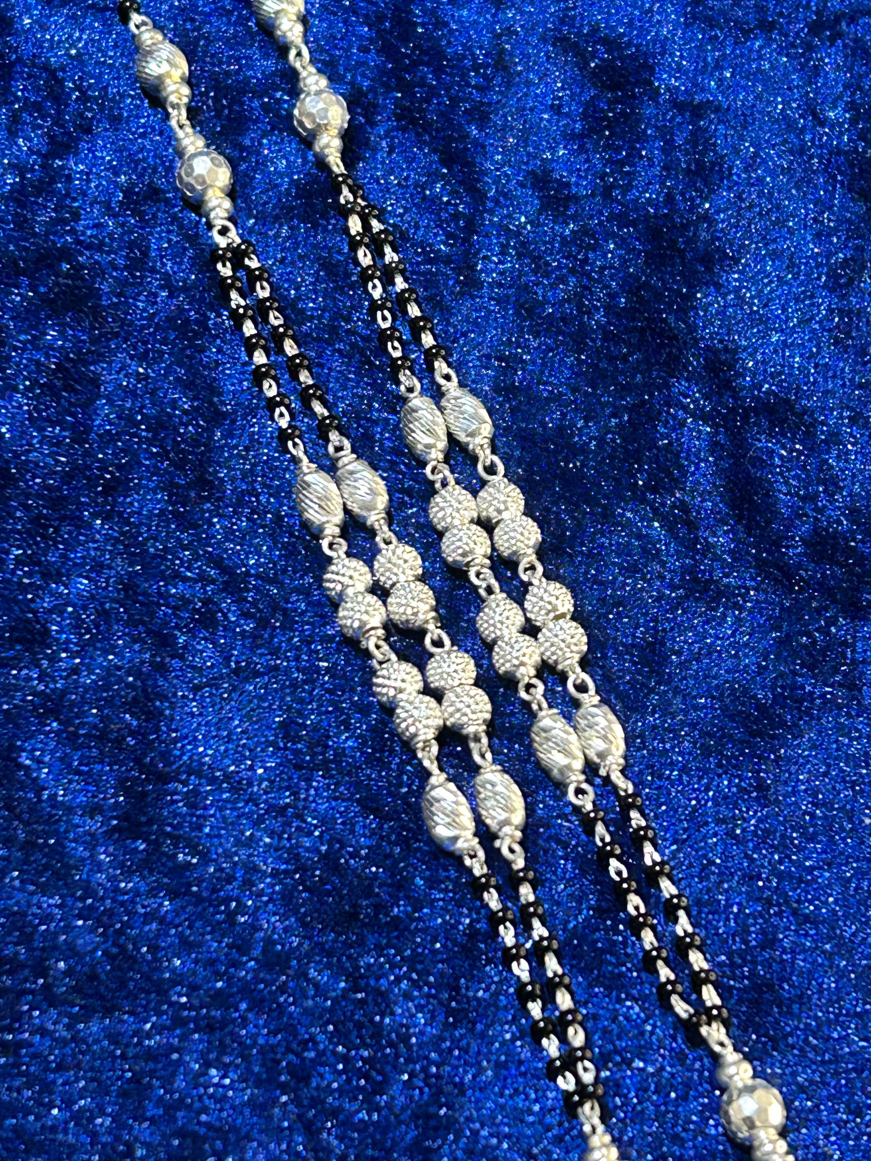 Elegant Pure 925 Silver Mangalsutra Necklace — Timeless Tradition for Women   2/2