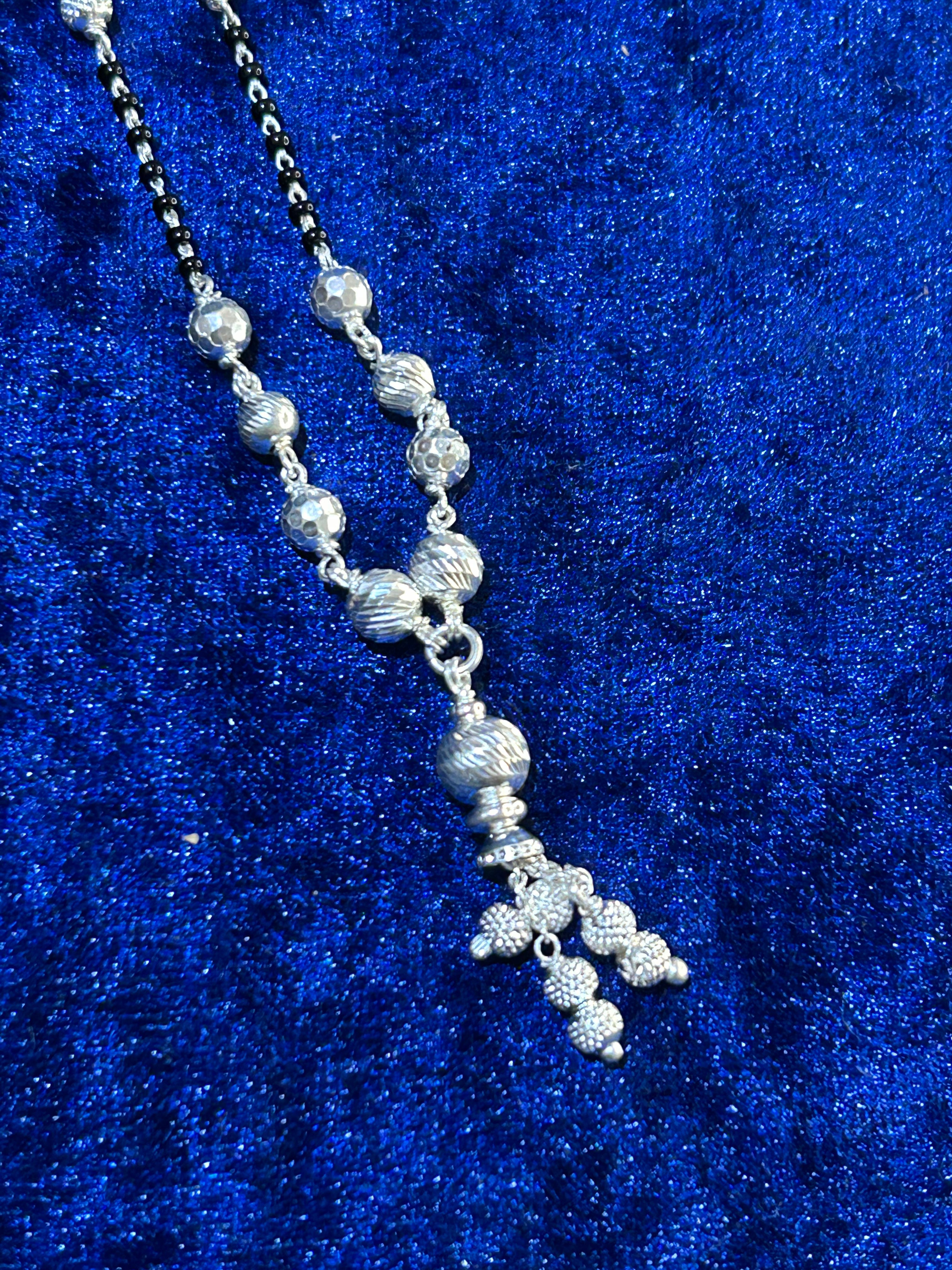 Elegant Pure 925 Silver Mangalsutra Necklace — Timeless Tradition for Women   2/2