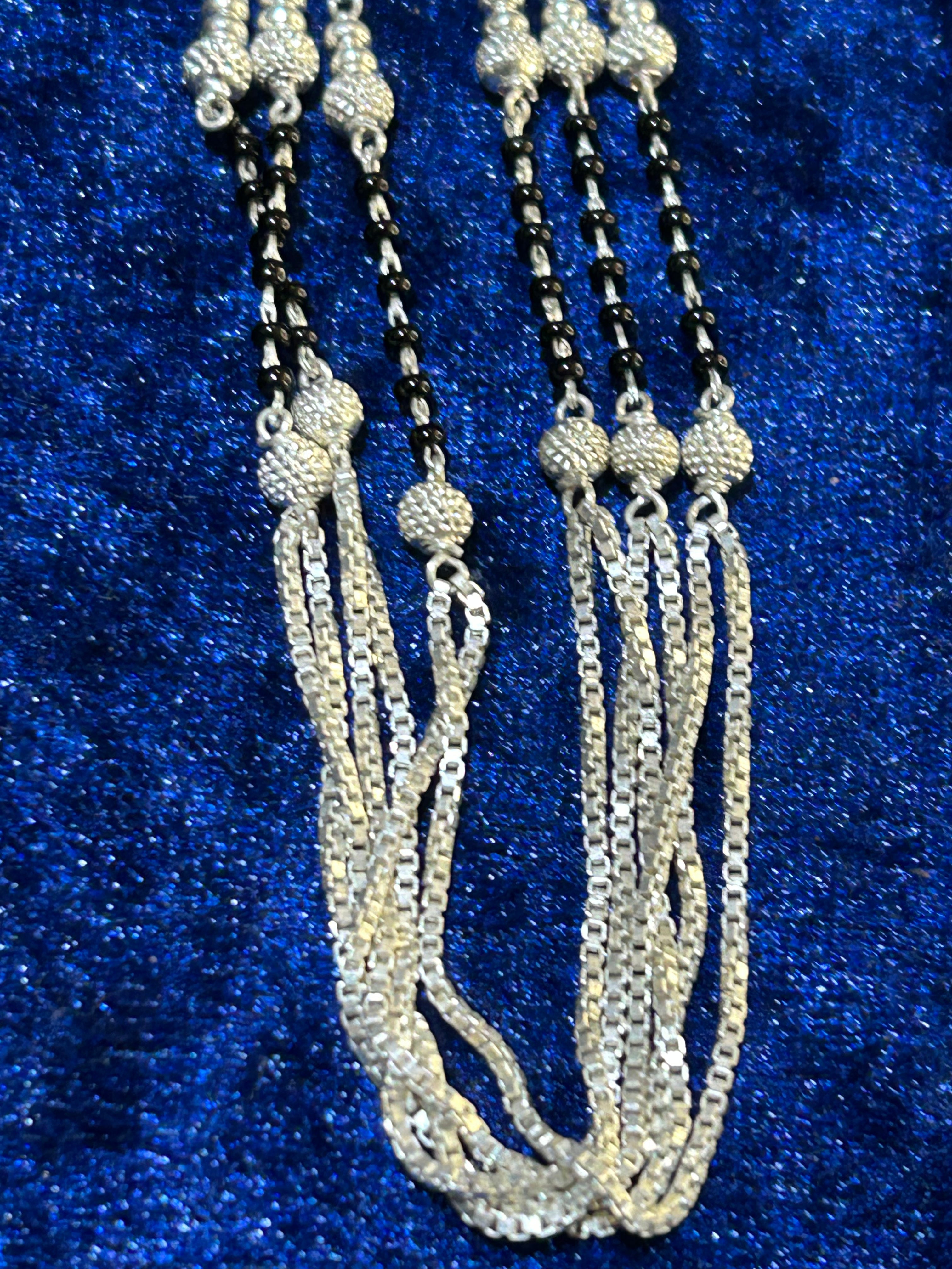 Elegant Pure 925 Silver Mangalsutra Necklace — Timeless Tradition for Women   2/2