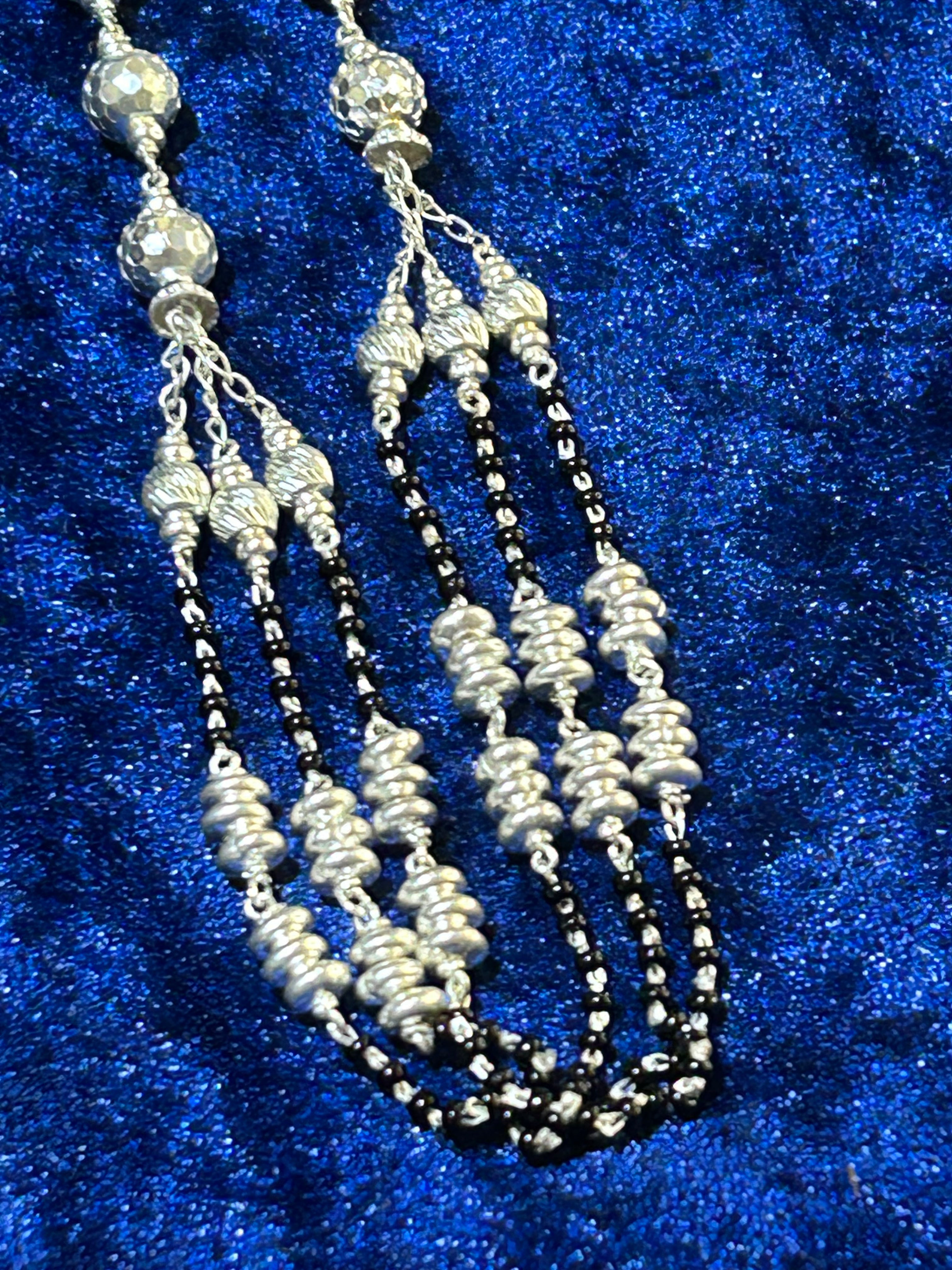 Elegant Pure 925 Silver Mangalsutra Necklace — Timeless Tradition for Women   2/2