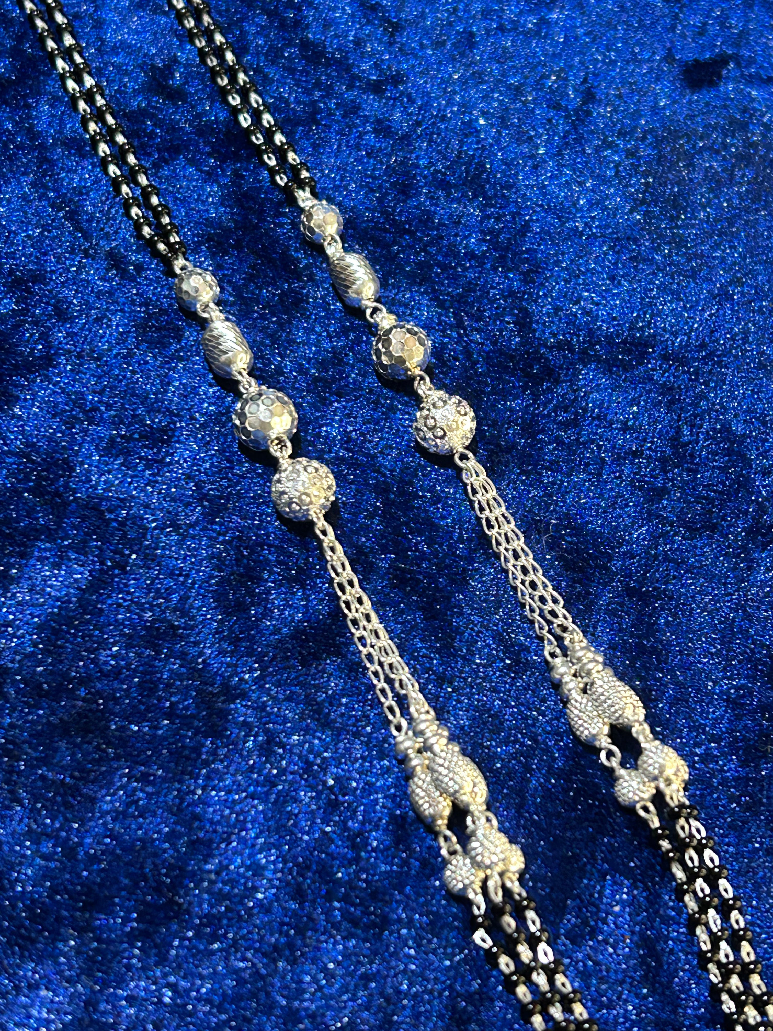 Elegant Pure 925 Silver Mangalsutra Necklace — Timeless Tradition for Women   2/2