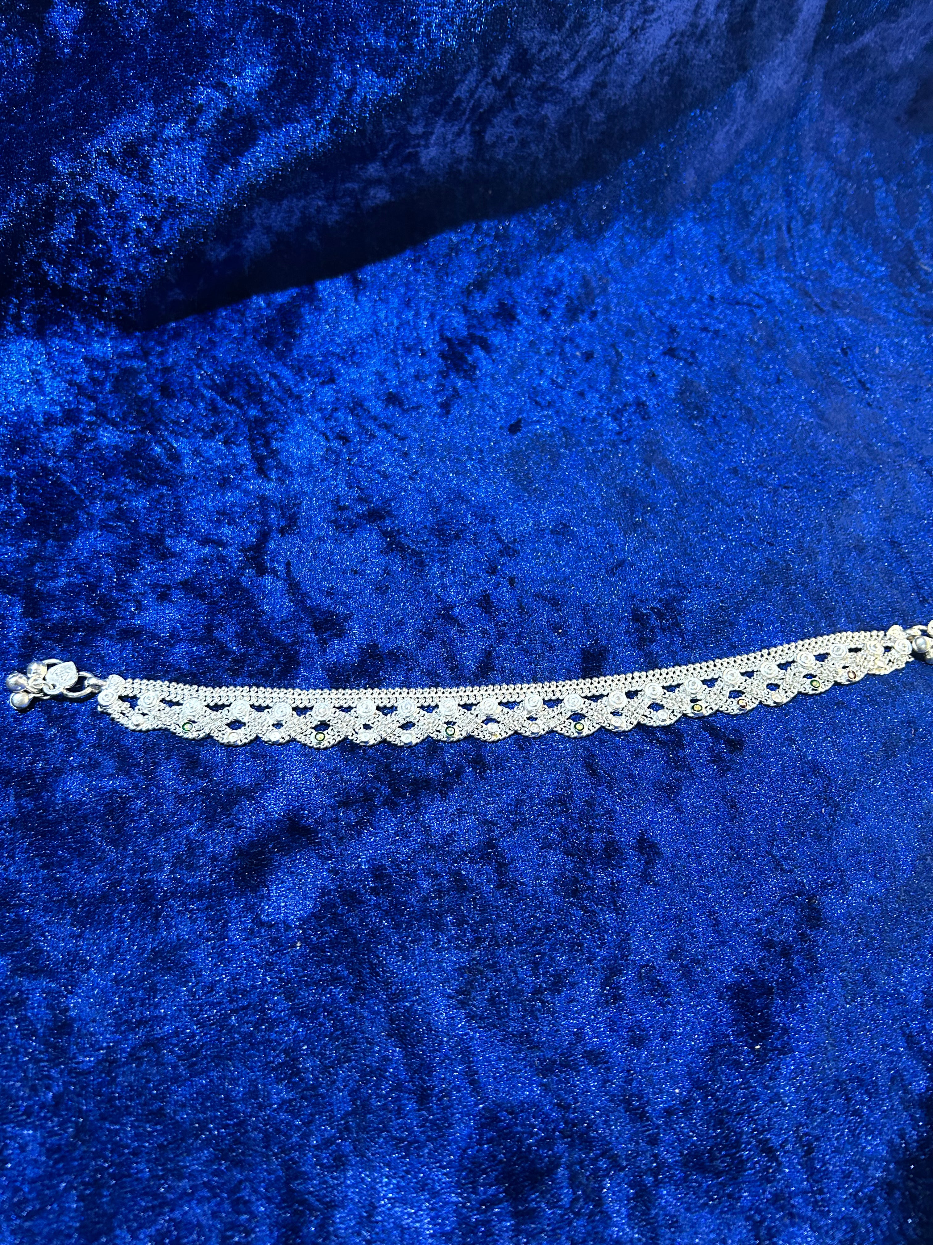 Divine Steps: Premium Pure Silver Designer Payal