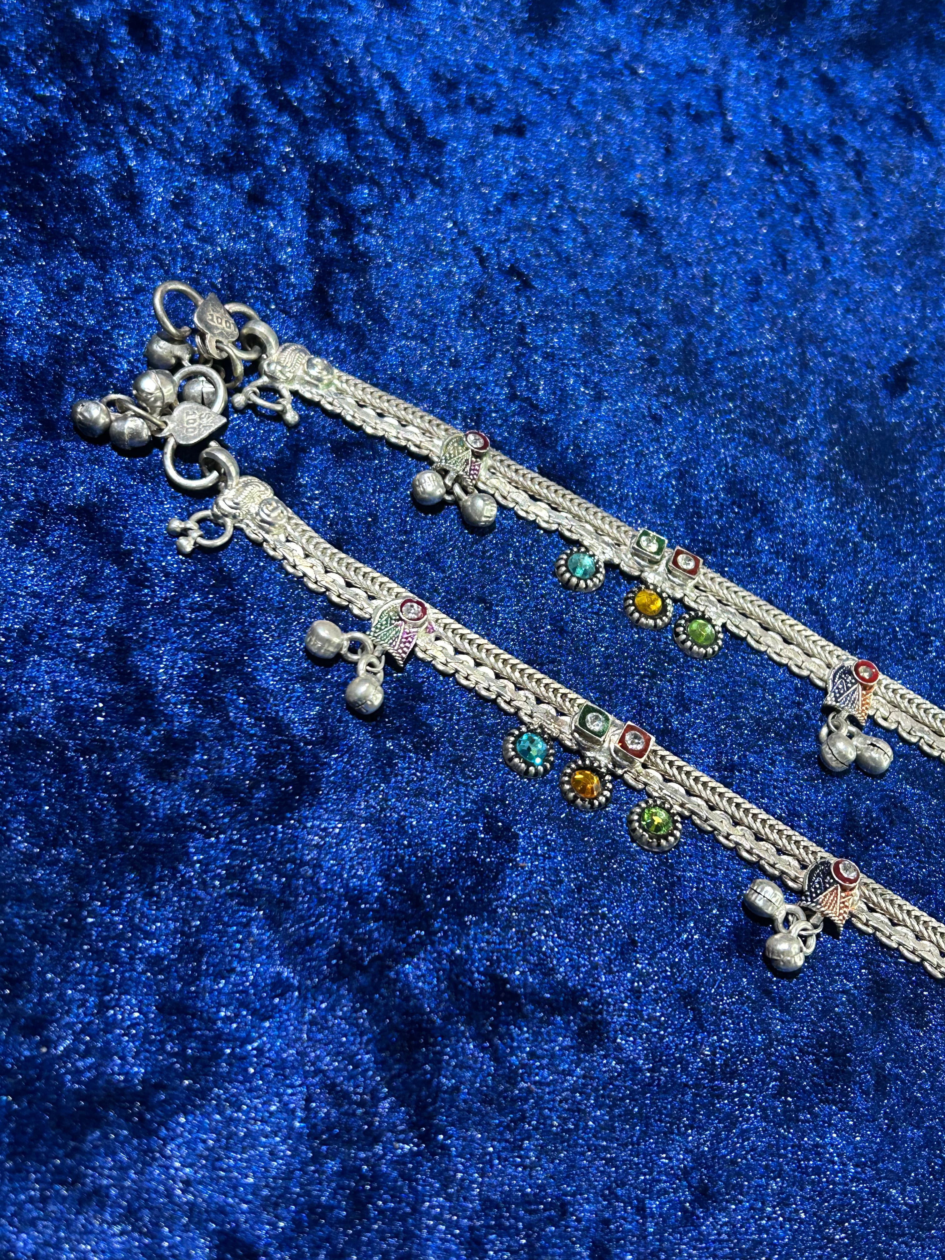 Anklet Allure: Beautiful Pure Silver Creations