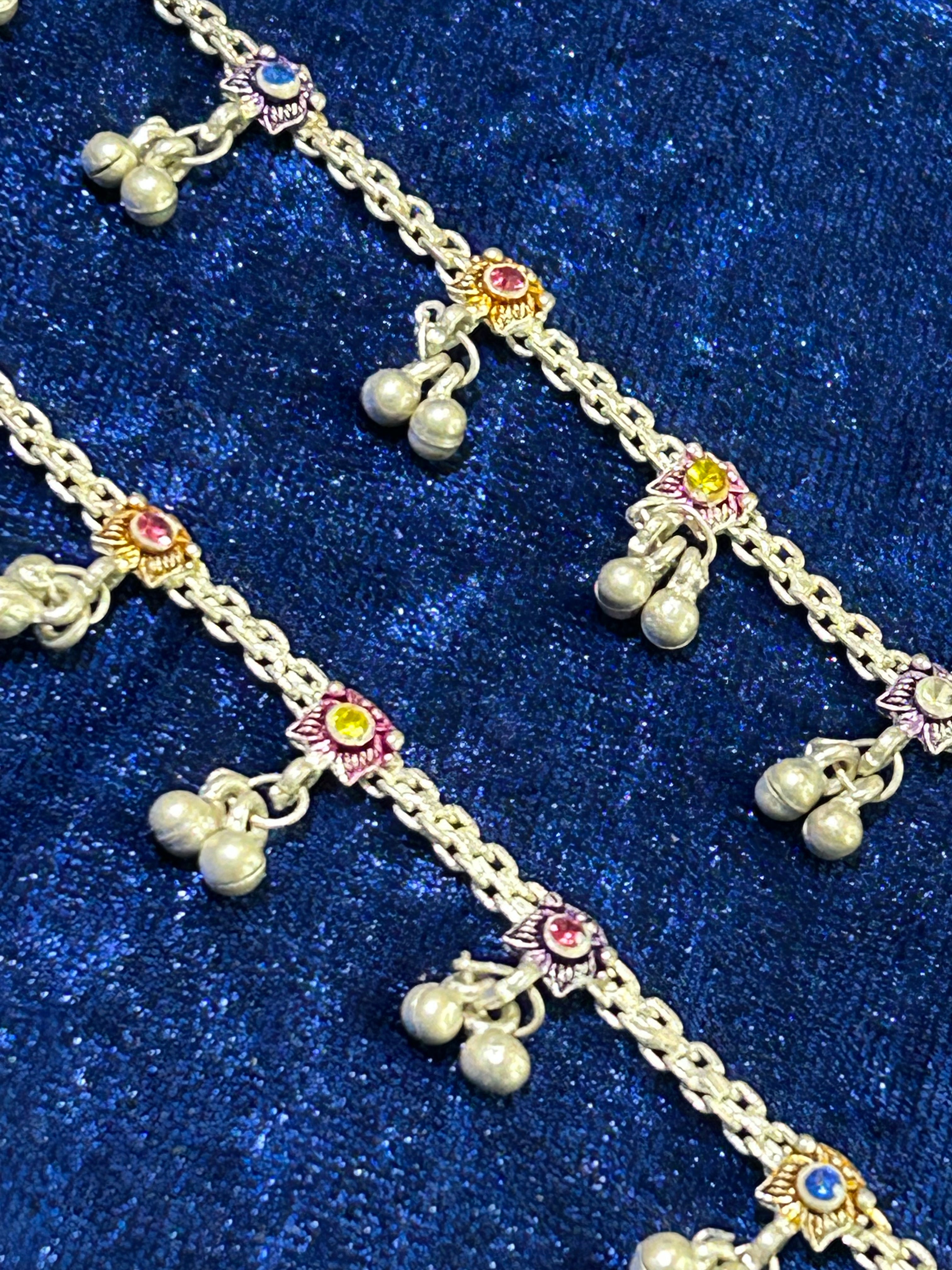 Goddess Walk: Antique Pure Silver Anklets