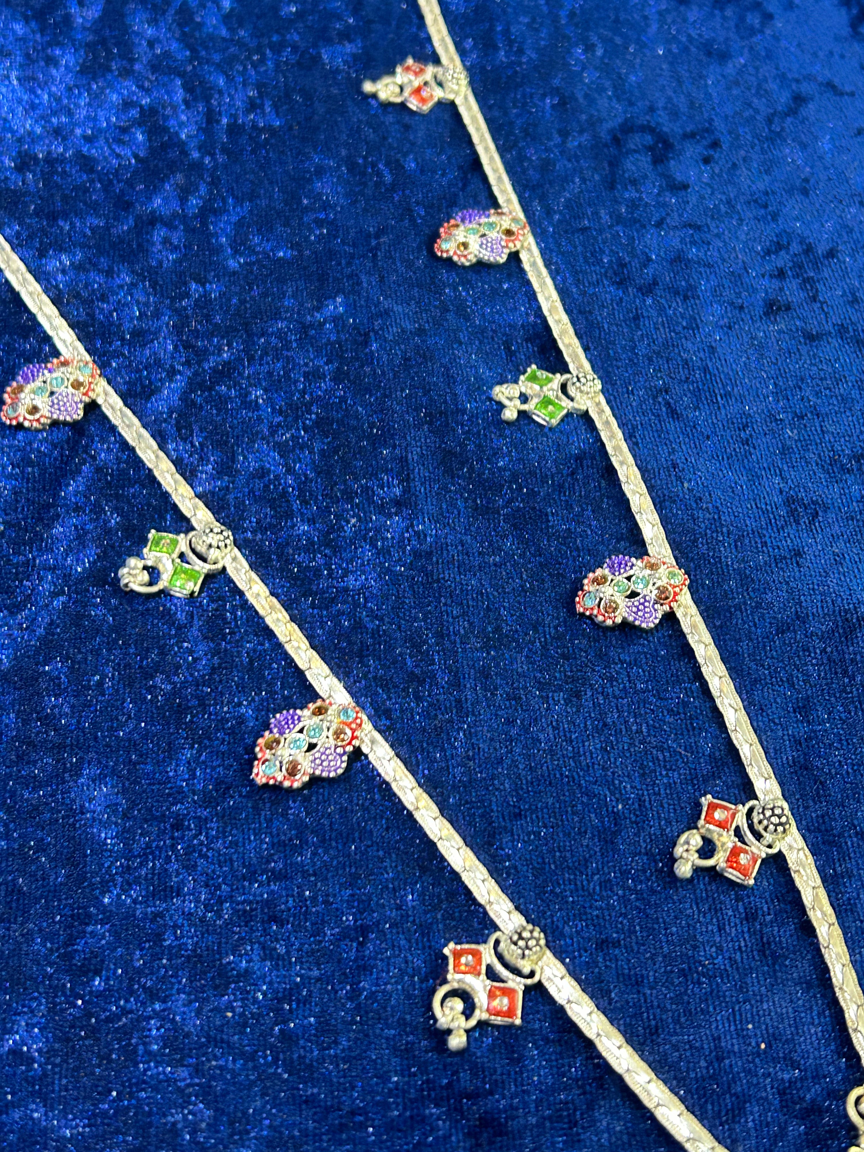 Shimmer Steps: Designer Payal in Pure Silver