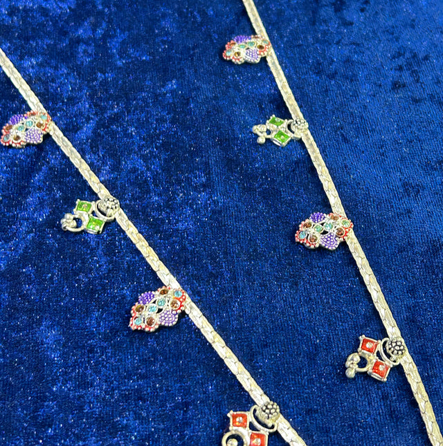 Shimmer Steps: Designer Payal in Pure Silver