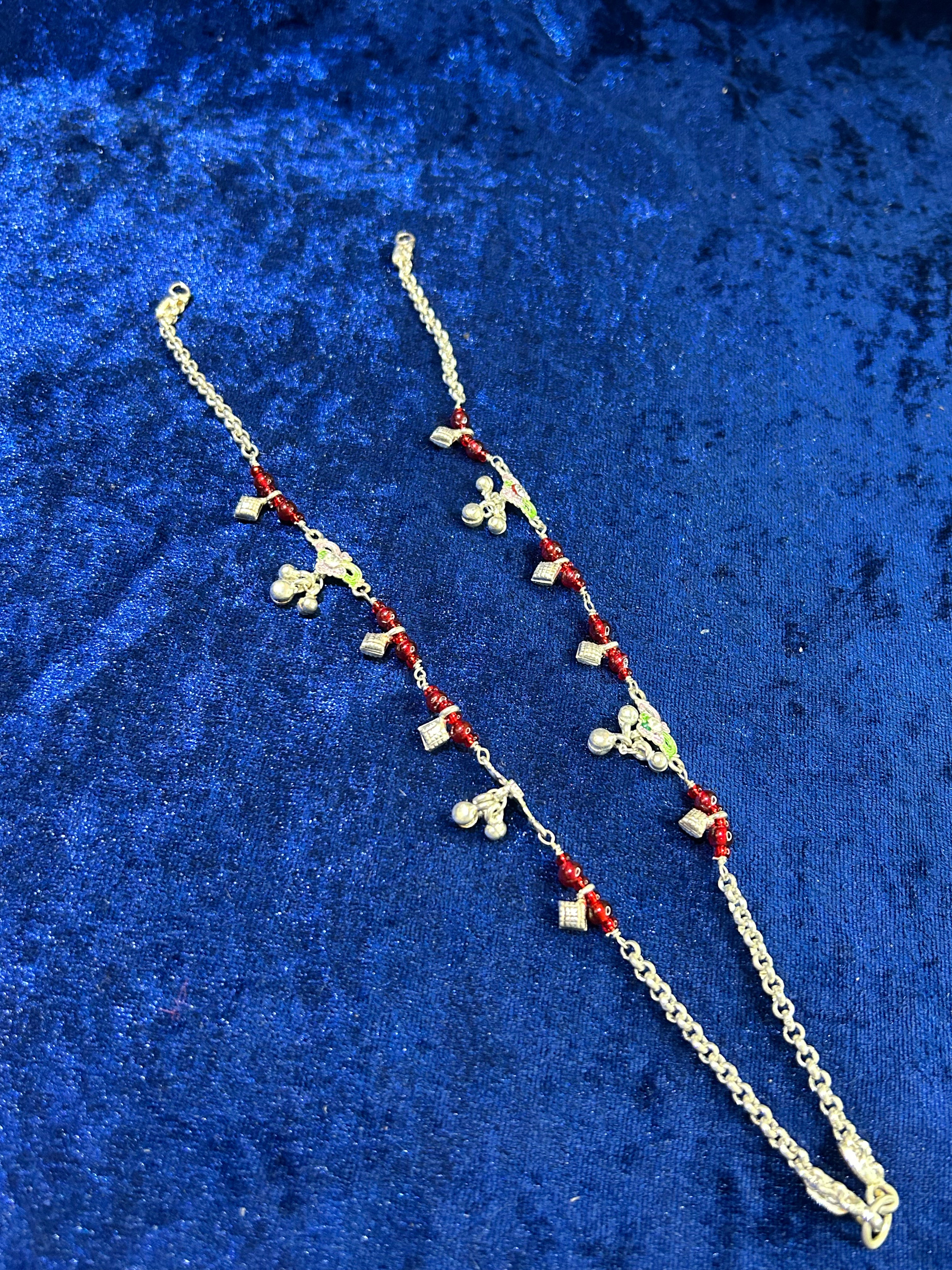 Timeless Tinkle: Designer Silver Payal for Women