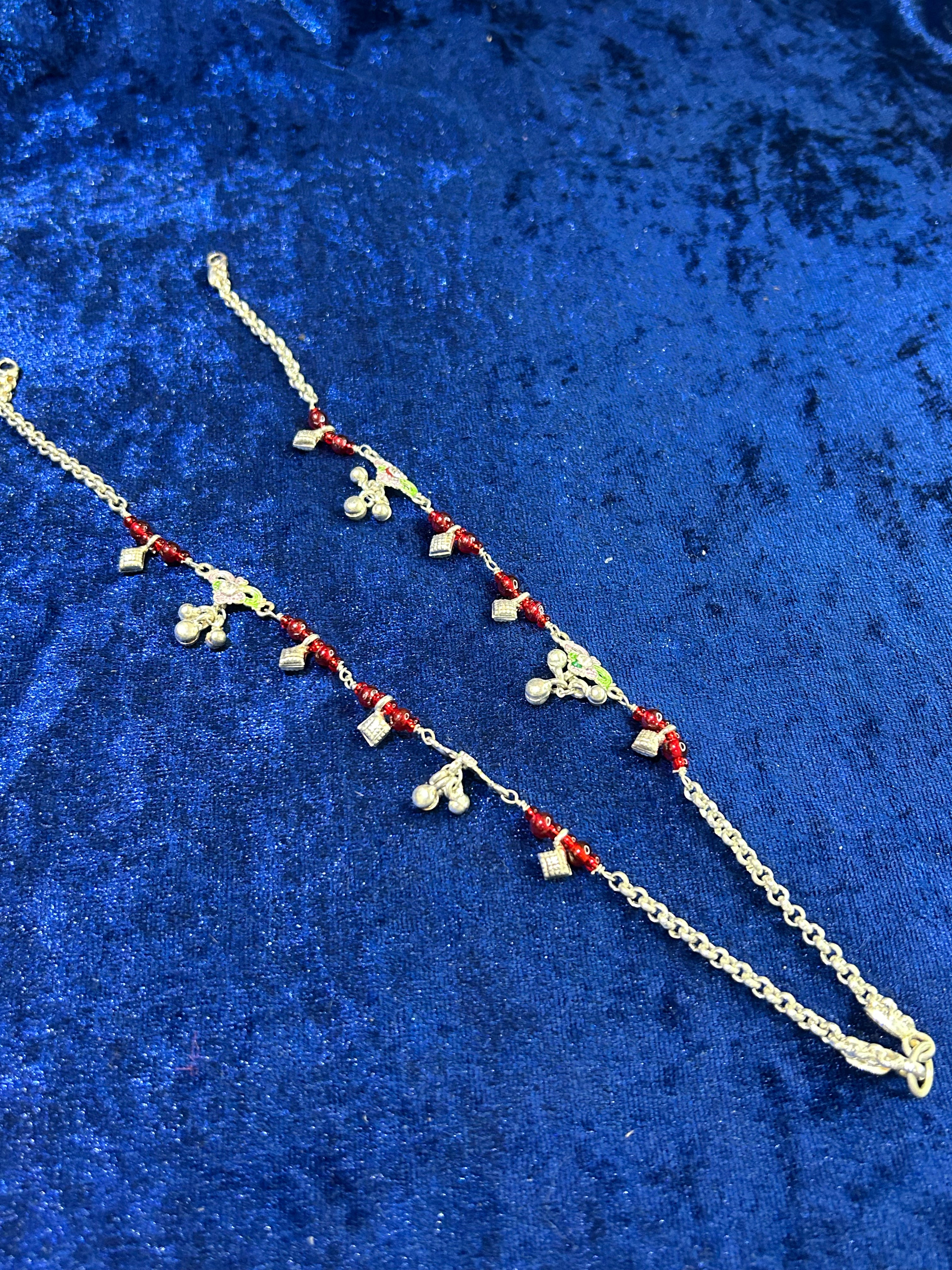 Timeless Tinkle: Designer Silver Payal for Women