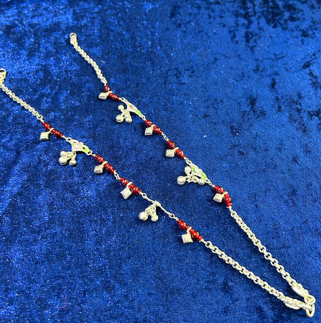 Timeless Tinkle: Designer Silver Payal for Women