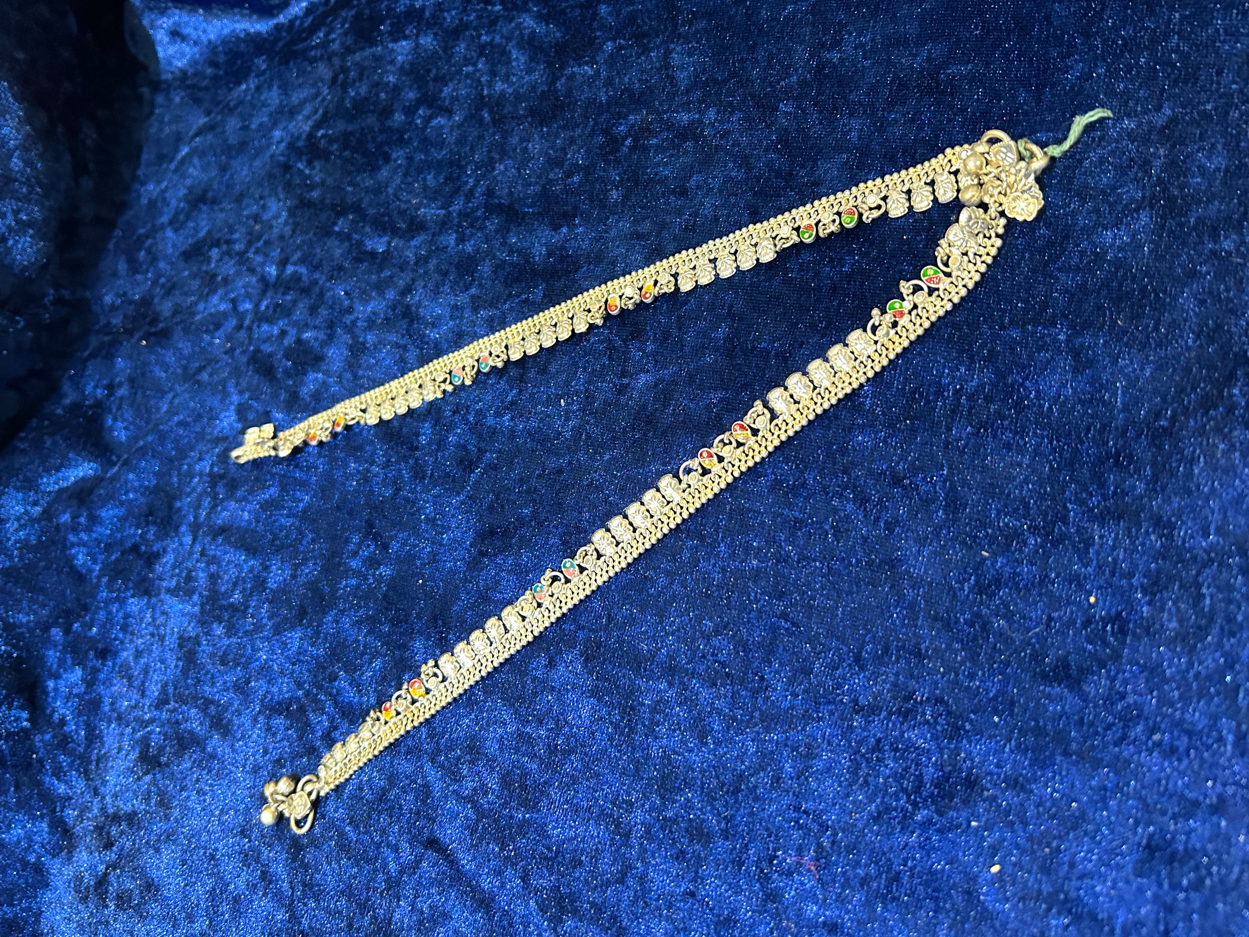 Anklets of Art: Handcrafted Silver Payal