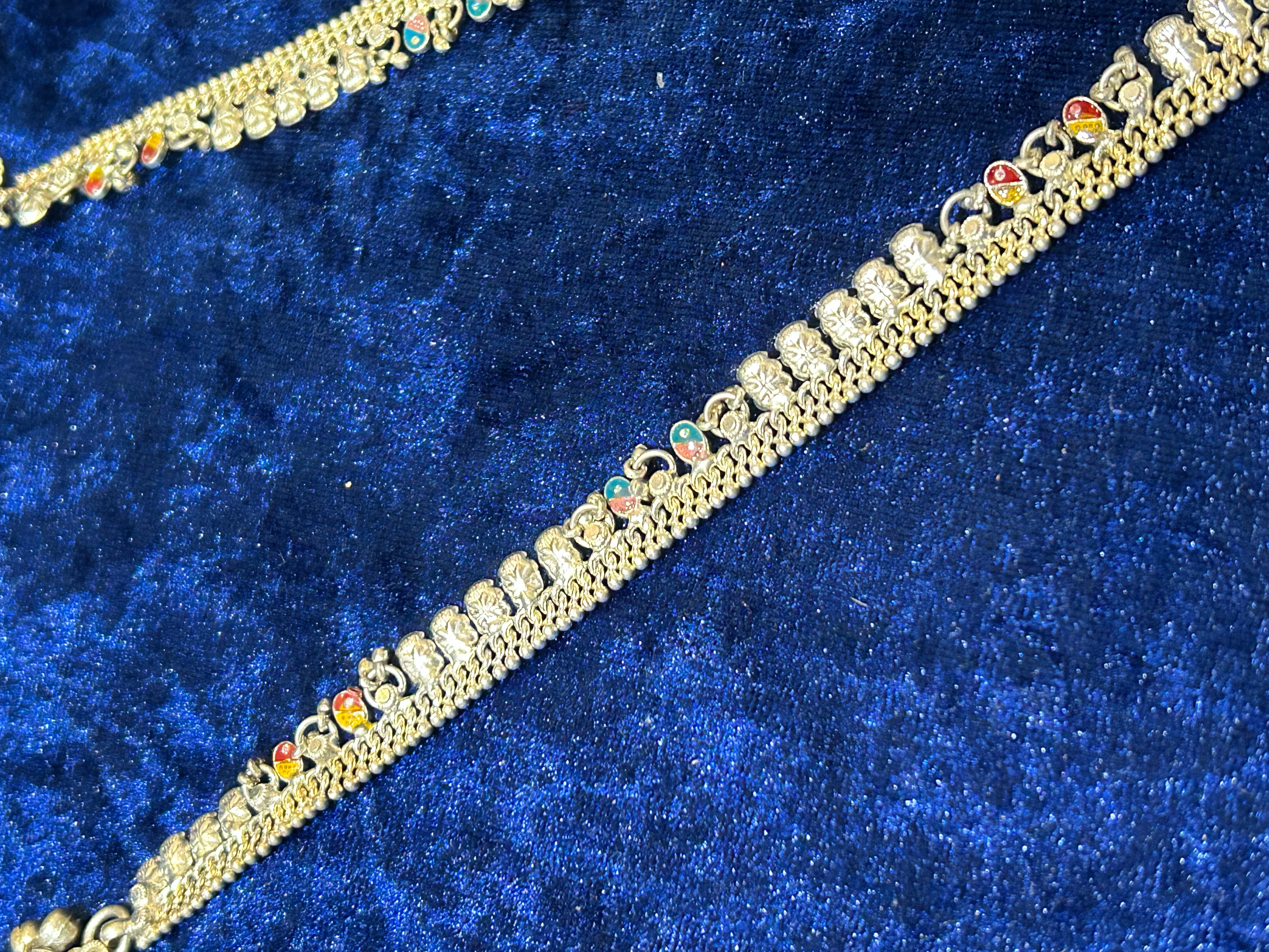 Anklets of Art: Handcrafted Silver Payal