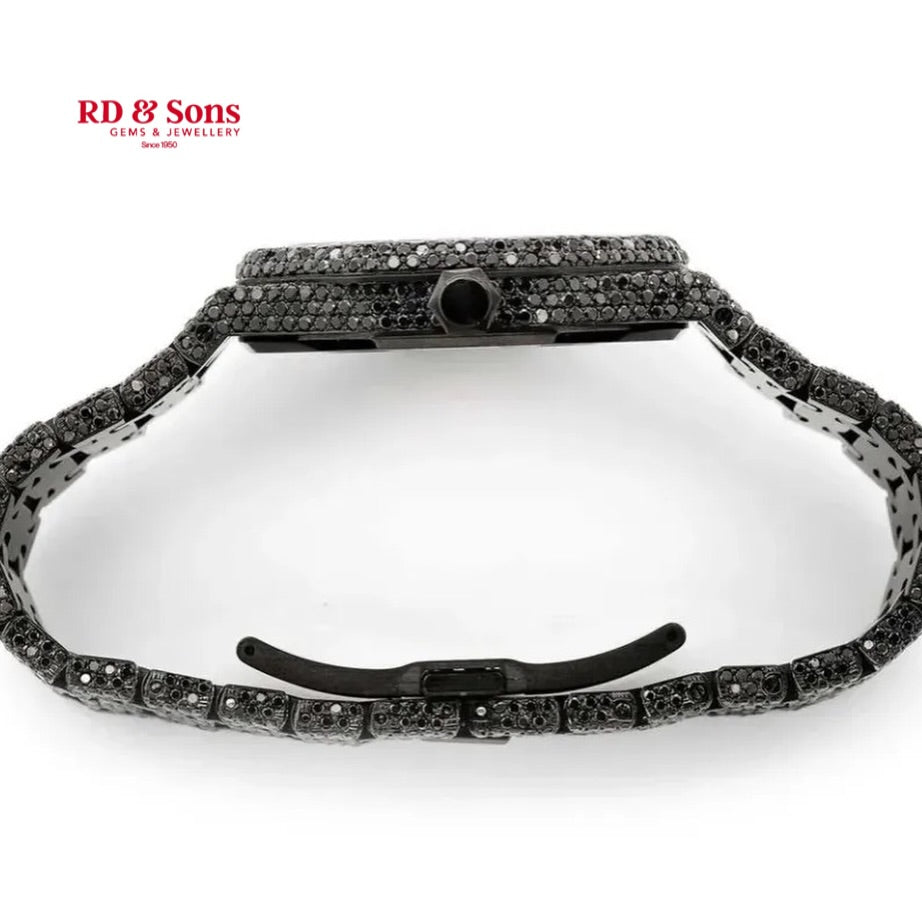 Black Ice Royale – Moissanite Luxury Watch
