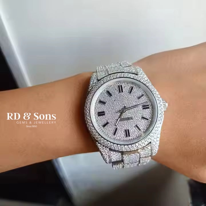 Stellar Swiss – Handcrafted Moissanite Watch