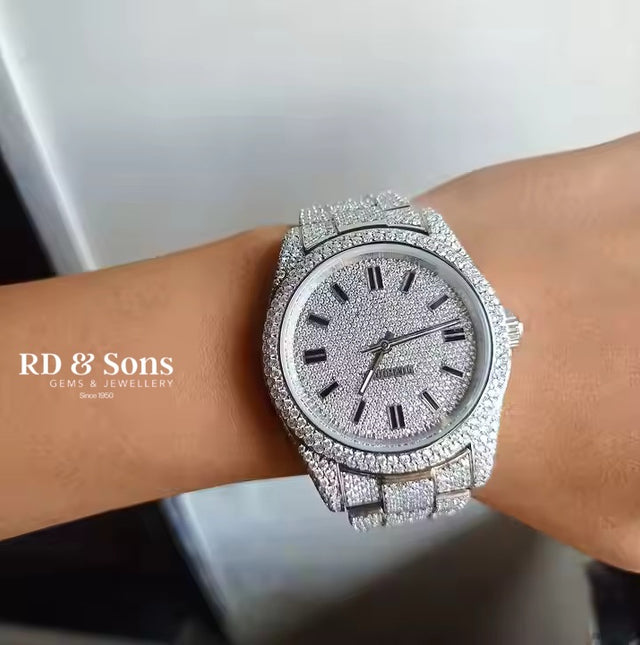 Stellar Swiss – Handcrafted Moissanite Watch