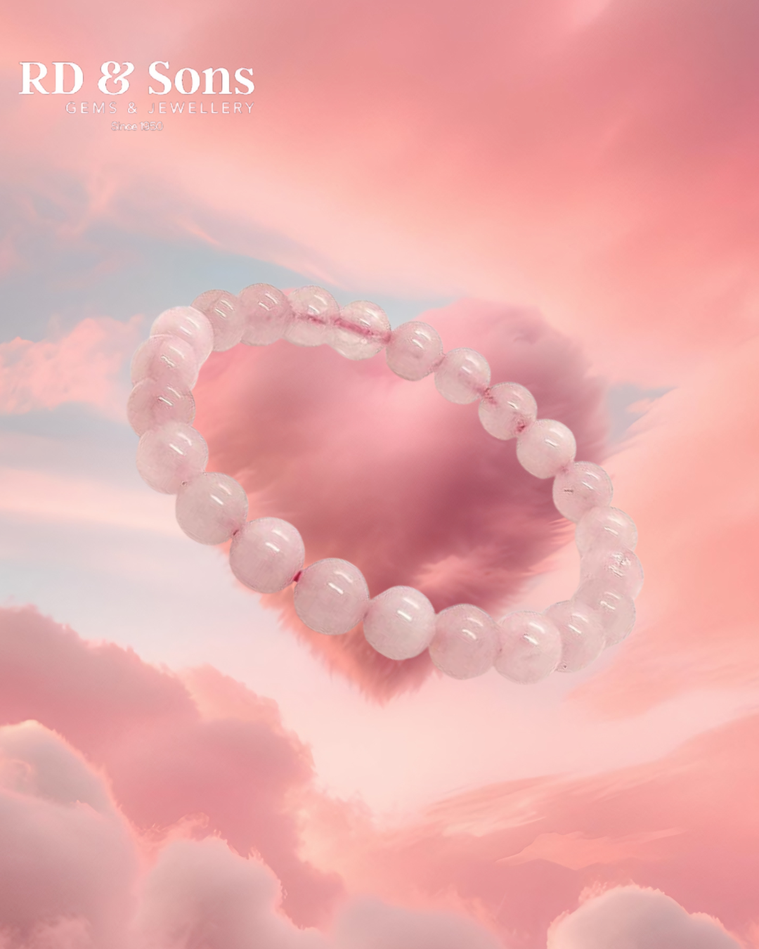 Rose Quartz Glow Bracelet – Timeless Charm for Heartfelt Moments