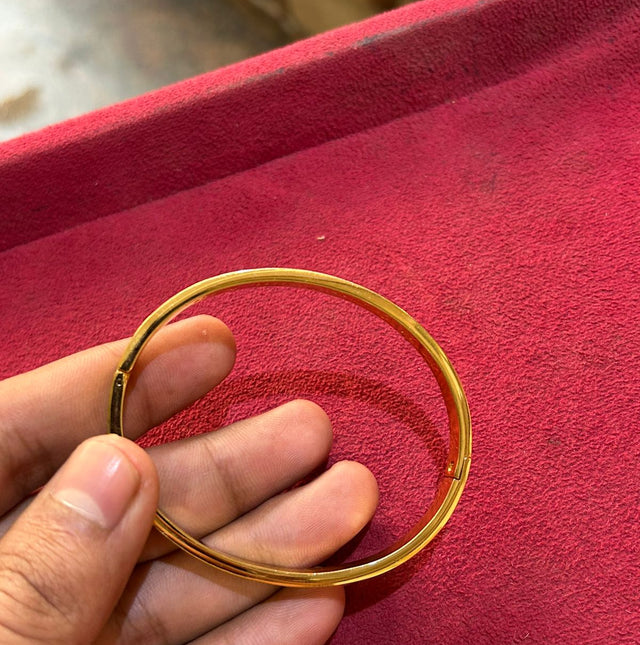 Handmade Silver-Plated Cartier Kada for Women – Traditional Craft with Modern Style