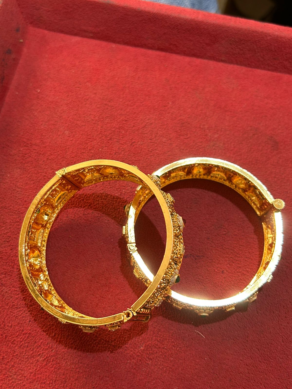 Premium Handcrafted Silver-Plated Kada for Women | Elegant Ethnic Jewellery