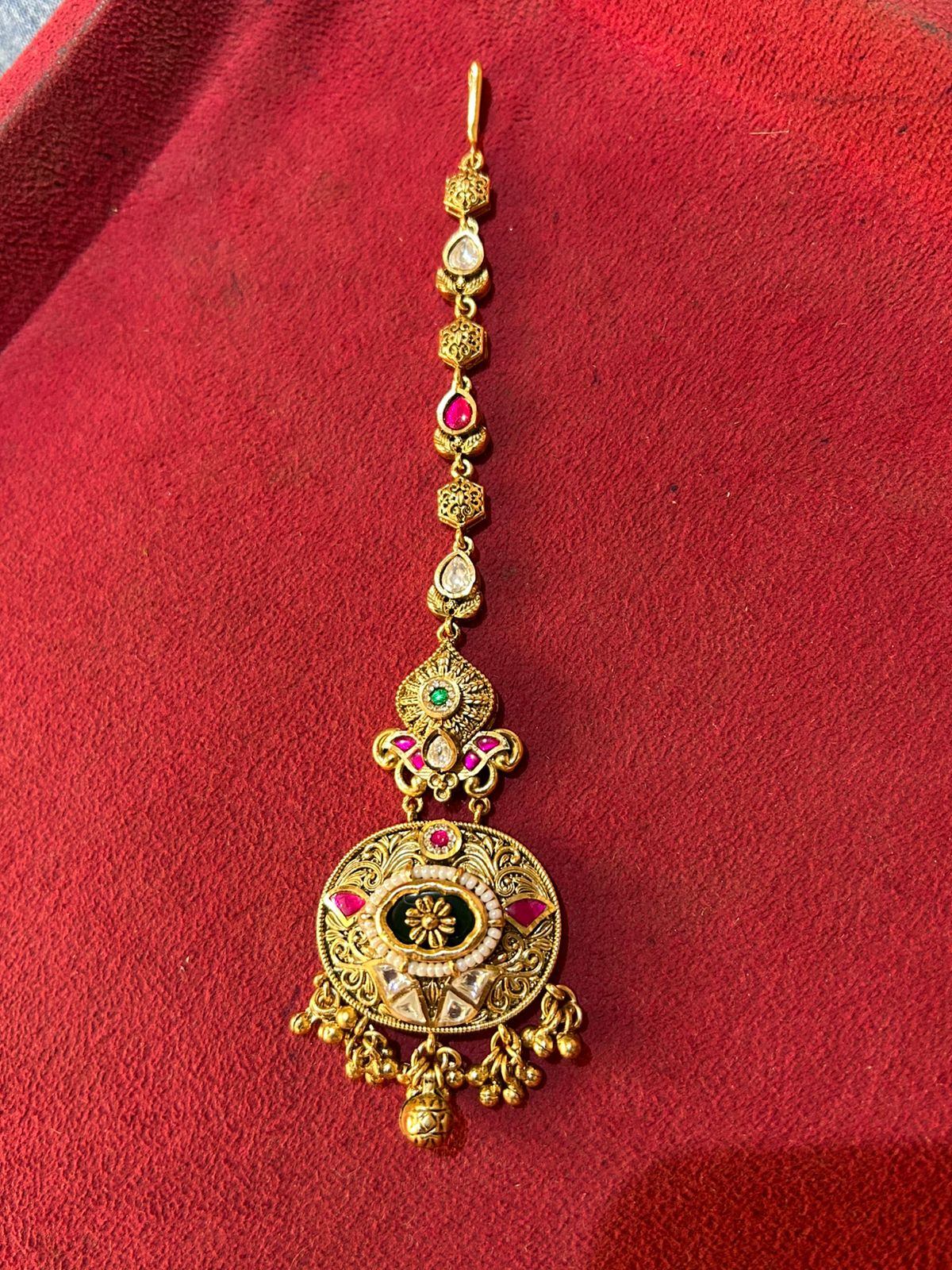 Handmade Silver-Plated Matha Tikka for Women | Ethnic Bridal Collection