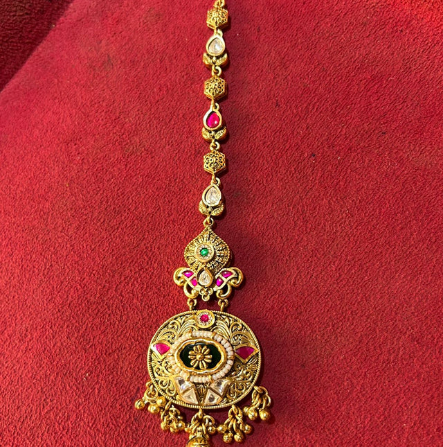 Handmade Silver-Plated Matha Tikka for Women | Ethnic Bridal Collection