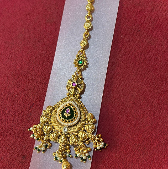 Premium Handmade Silver-Plated Matha Tikka for Women – Lightweight & Durable