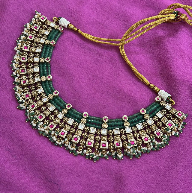 Exclusive Handmade Silver-Plated Necklace Set for Women