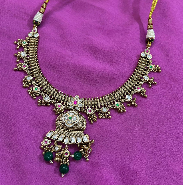 Artisan Handmade Silver-Plated Necklace Set for Women – Lightweight & Durable