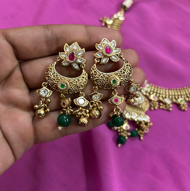 Artisan Handmade Silver-Plated Necklace Set for Women – Lightweight & Durable