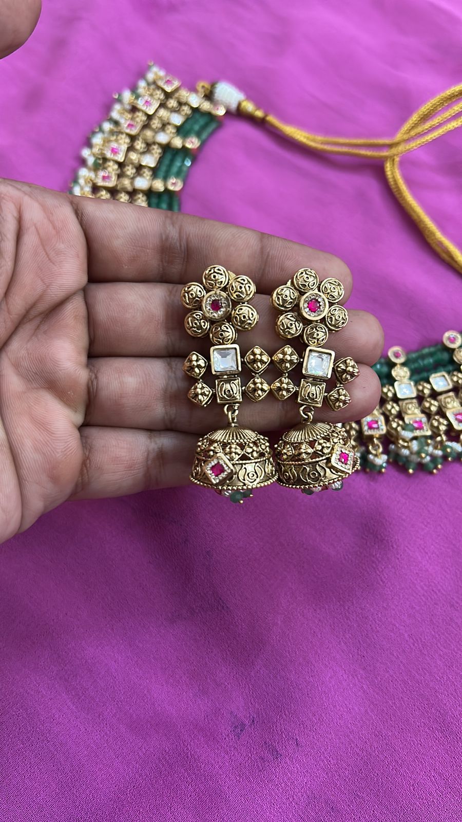 Exclusive Handmade Silver-Plated Necklace Set for Women