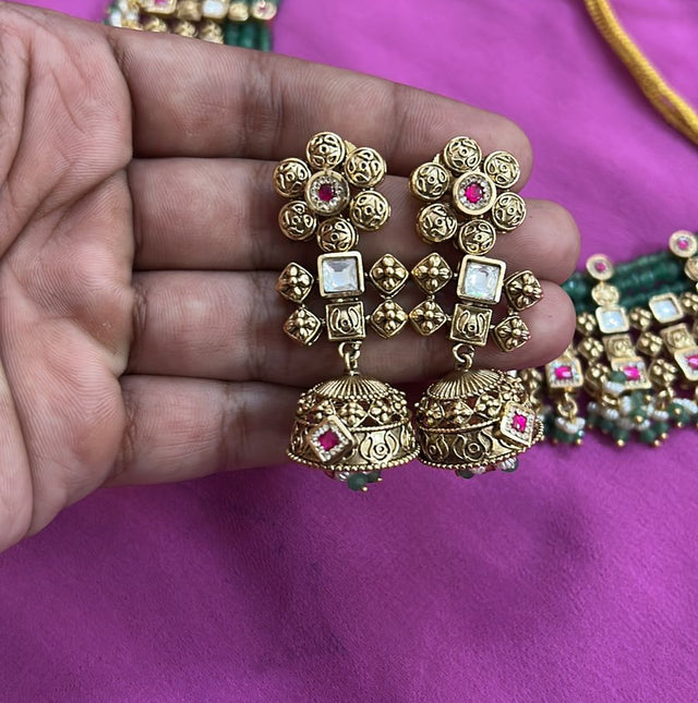 Exclusive Handmade Silver-Plated Necklace Set for Women