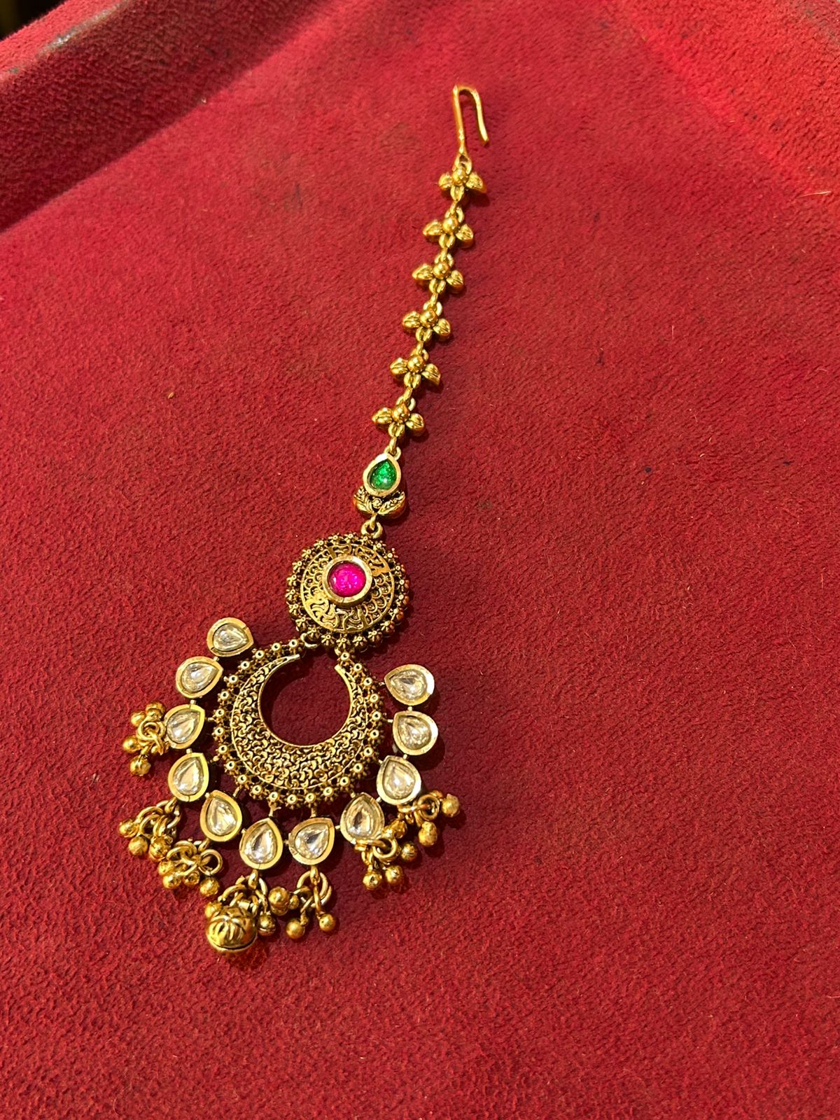 Designer Handmade Silver-Plated Matha Tikka for Women