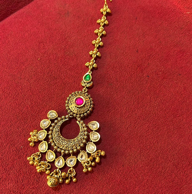 Designer Handmade Silver-Plated Matha Tikka for Women