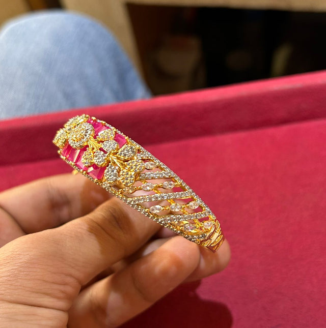 Artisan Handmade Silver-Plated Kada for Women | Unique Antique Finish