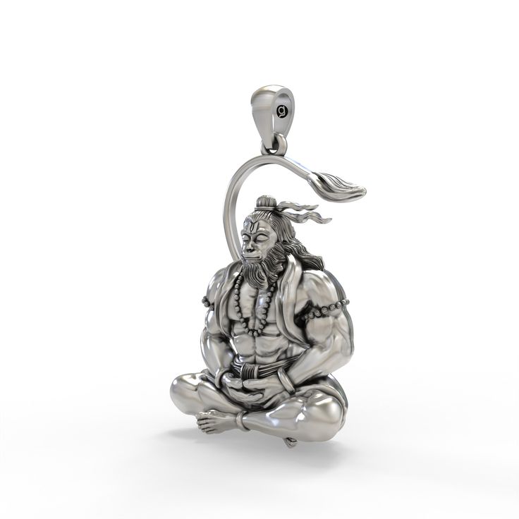 Elegant 925 Silver Hanuman Ji Pendant – Honor & Tradition Combined