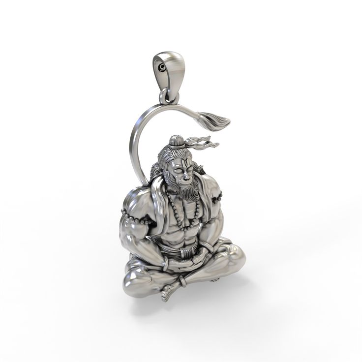 Elegant 925 Silver Hanuman Ji Pendant – Honor & Tradition Combined