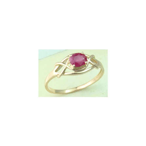 Bold & Brilliant: Natural Ruby Ring in 14K Gold